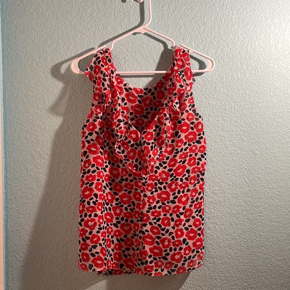 CAbi Floral and Polka Dot Flowy Reversable Shirt - Picture 2 of 2